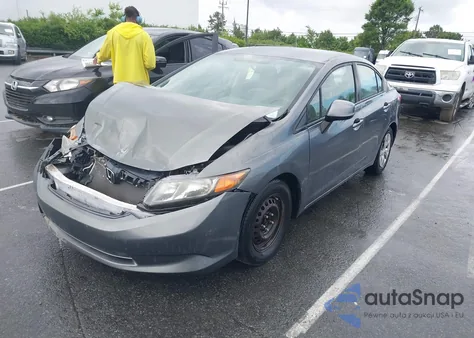 2012 Honda Civic Lx z USA, uszkodzony, nr VIN 19XFB2F50CE106348